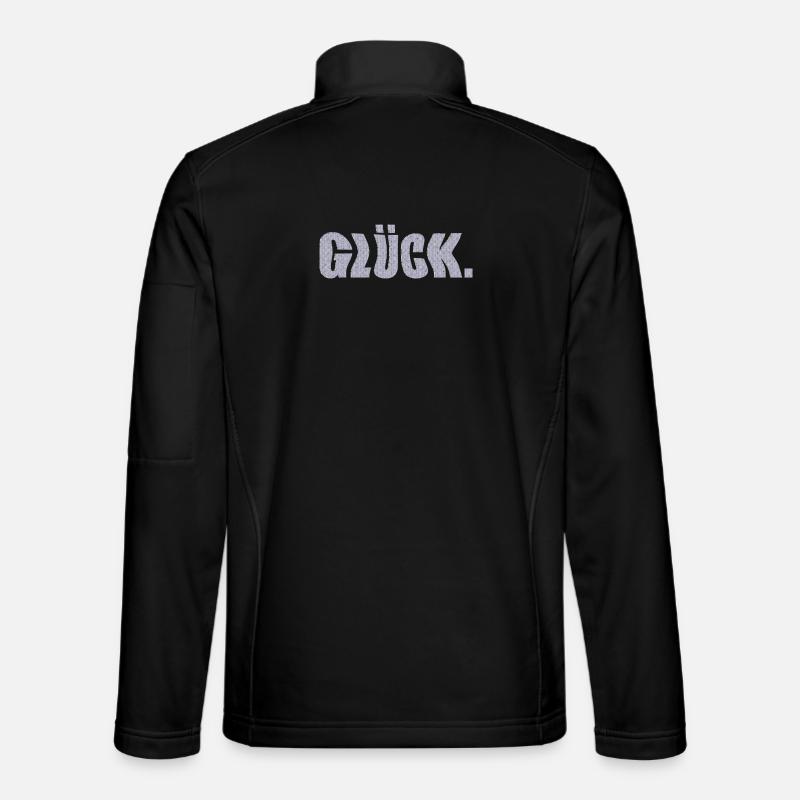 glück - Unisex Softshelljacke - Schwarz