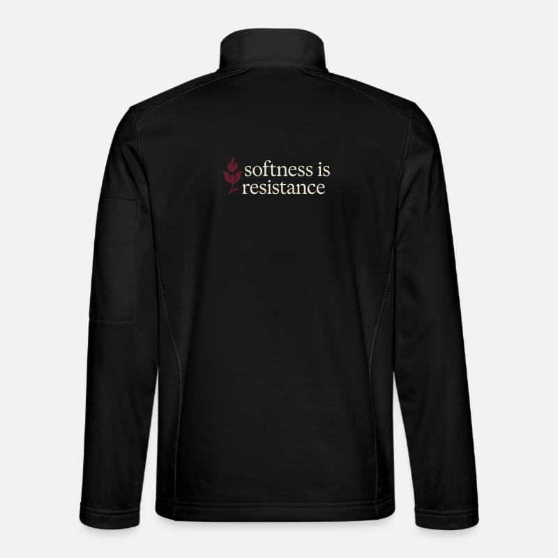 Eleganter Femininer Lebensstil, Sanfte - Unisex Softshelljacke - Schwarz
