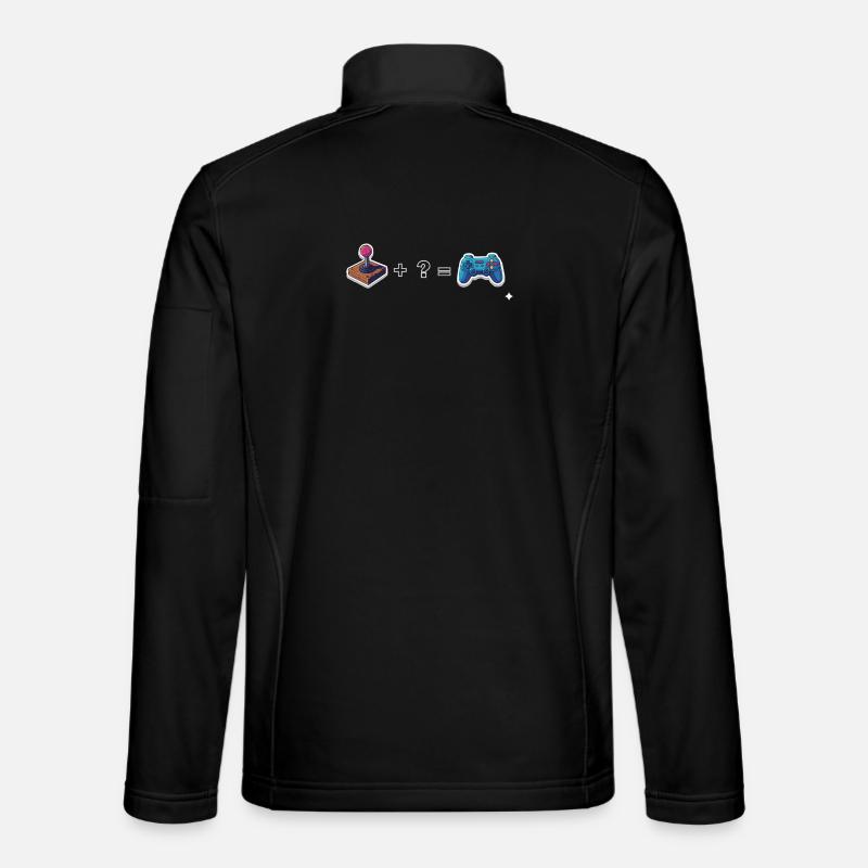 Retro Joystick trifft Gamepad Unisex Softshelljacke