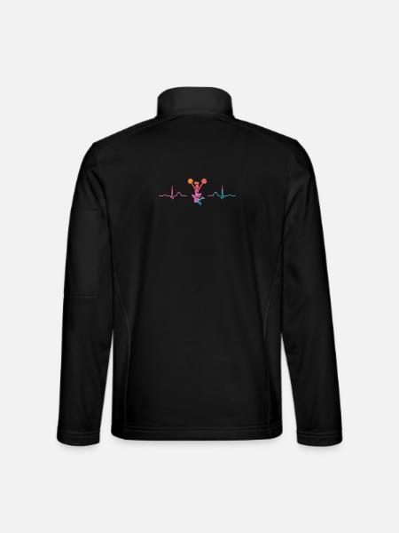 Cheerleader Cheer Mom Cheerleading - Unisex Softshelljacke - Schwarz - Hinten