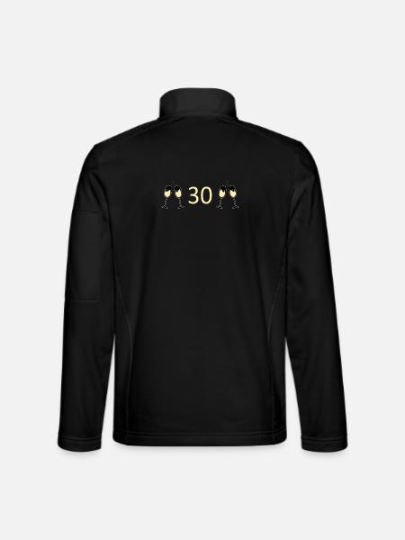 30th Birthday 30th Anniversary - Unisex Softshell Jacket - black