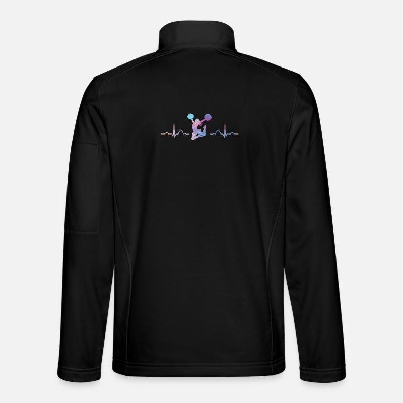 Cheerleader Cheer Mom Cheerleading - Unisex Softshell Jacket - black
