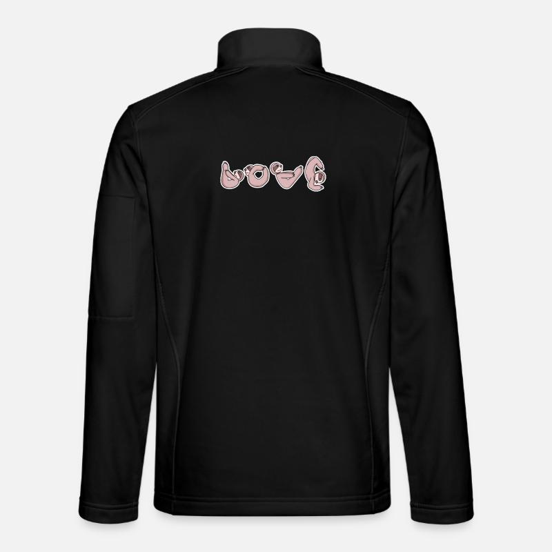 Sloth LOVE Yoga - Unisex Softshell Jacket - black