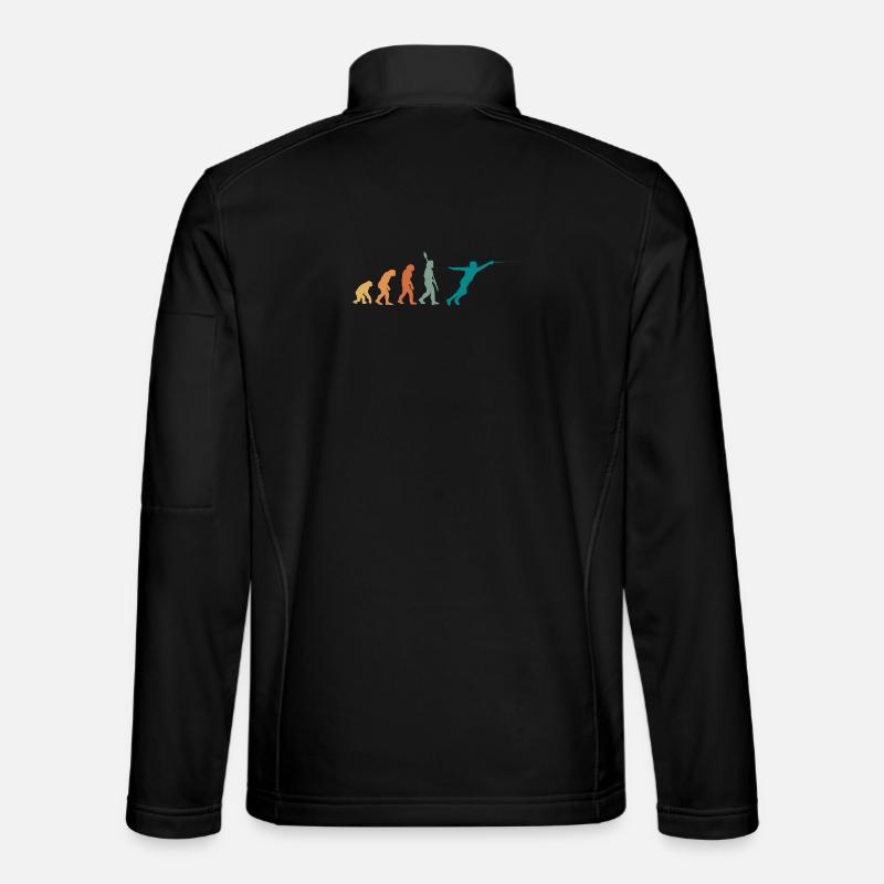 Evolution Retro Fechten Unisex Softshelljacke