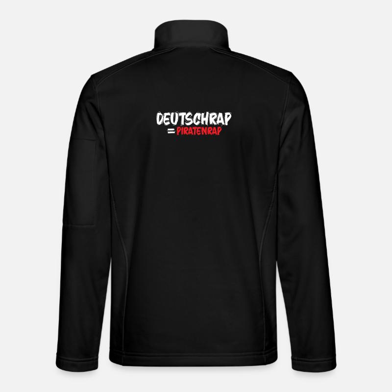 Pirate music hip-hop deutschrap_rap1 - Unisex Softshell Jacket - black