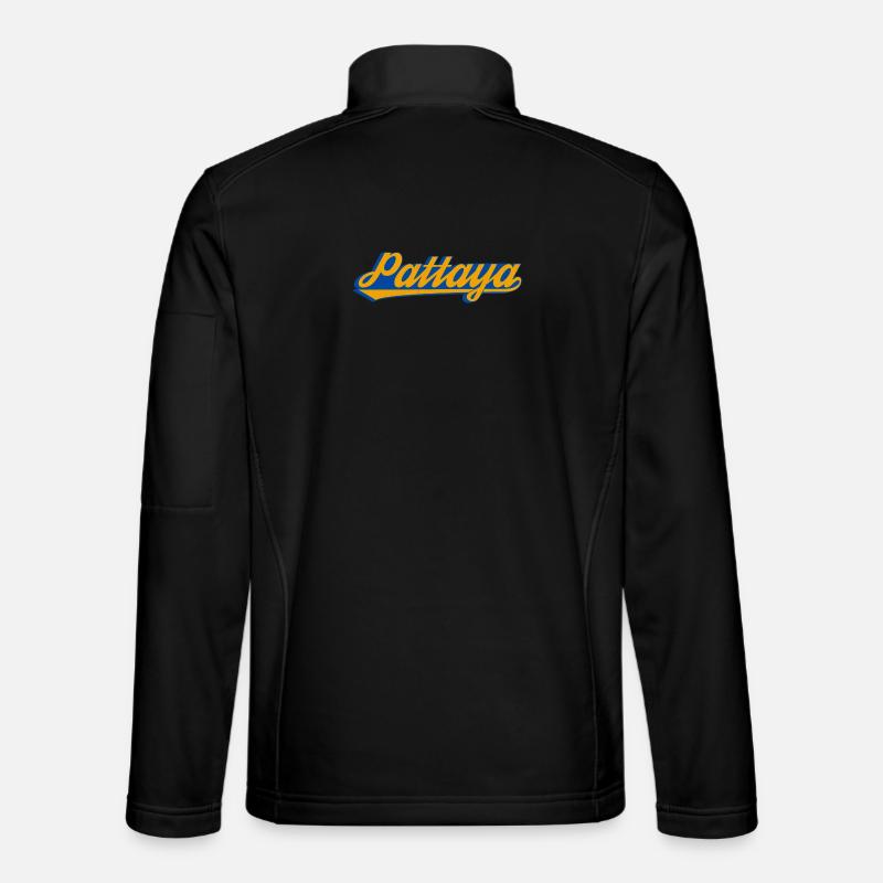 Pattaya Retro Lettering - Unisex Softshell Jacket - black