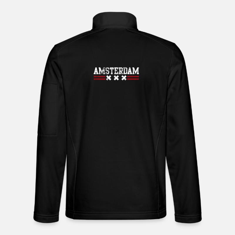 Amsterdam XXX - Unisex Softshelljacke - Schwarz