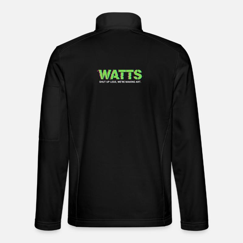 WATTS Neon Pop Art Tee - Unisex Softshell Jacket - black