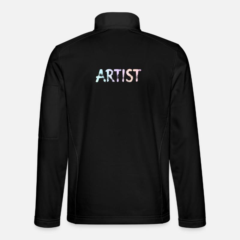 Künstler - Unisex Softshelljacke - Schwarz