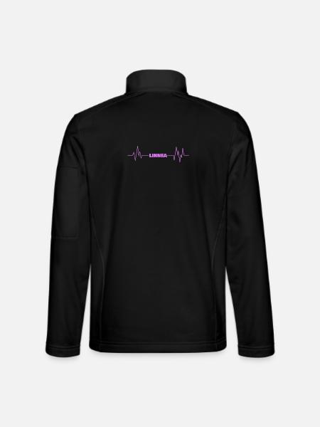 Linnea comme un battement de cœur - Veste en tissu softshell Unisexe - noir - Dos