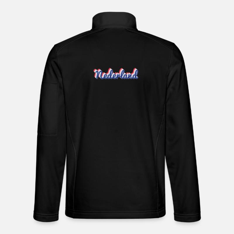 Nederland Script Flagfarben Unisex Softshelljacke