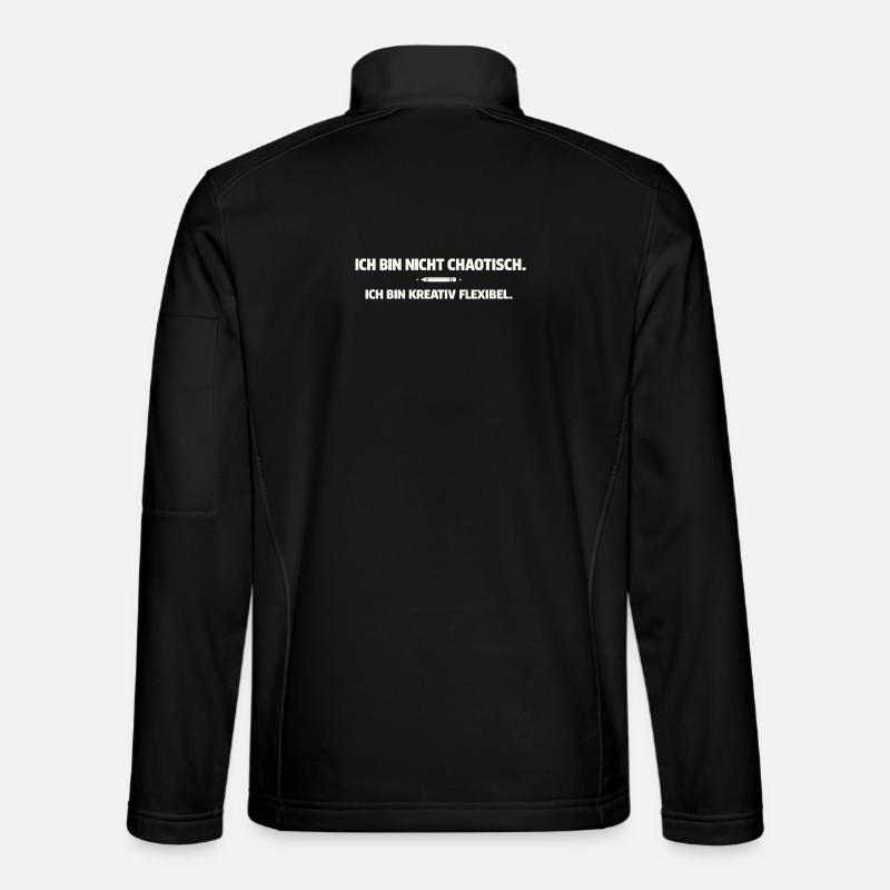 Creative, flexible instead of chaotic - Unisex Softshell Jacket - black