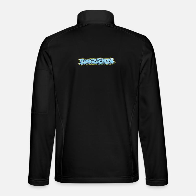 Lucerne Graffiti - Unisex Softshelljacke - Schwarz