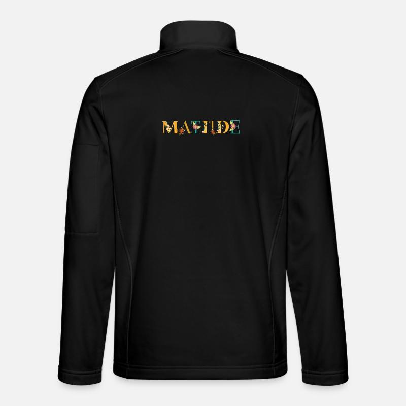 MATILDE Nom Art avec fleurs brodées Veste en tissu softshell Unisexe