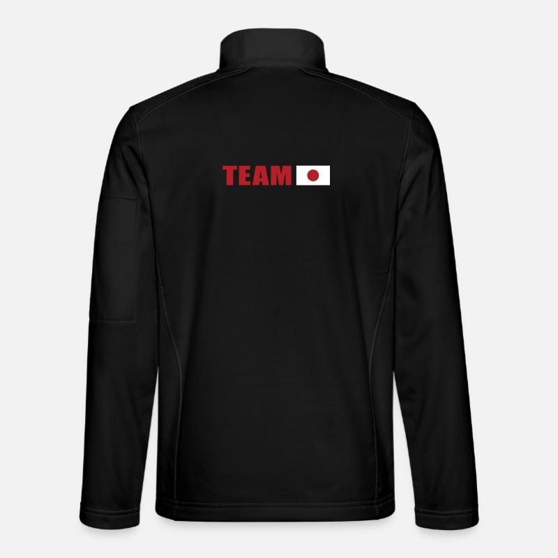 Support Team Japan - Unisex Softshell Jacket - black