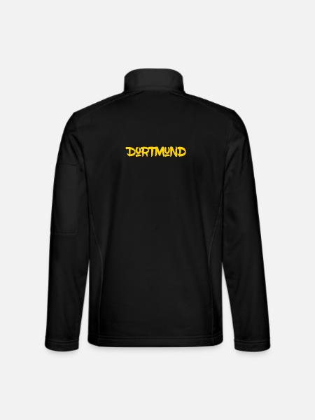 Dortmund - Ruhrpott - NRW - Zeche - Zollverein - Unisex Softshelljacke - Schwarz - Hinten