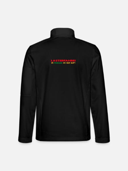 LASTERFAHREI - Do Reggae Mi Ned Auf! (3-Farbig) - Unisex Softshelljacke - Schwarz - Hinten