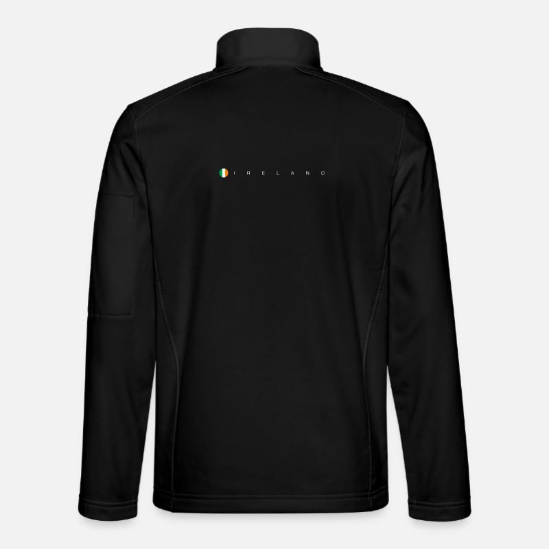 Flagge Irlands - Unisex Softshelljacke - Schwarz