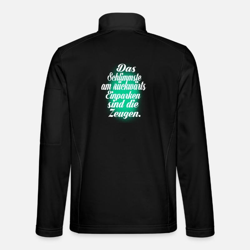 Einparken - Unisex Softshelljacke - Schwarz