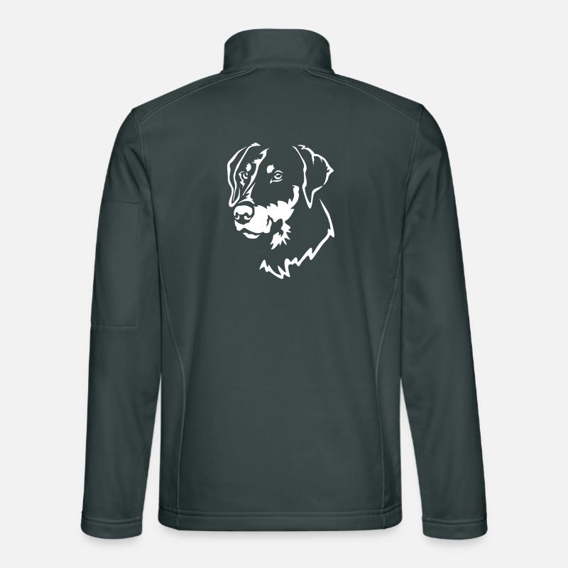 Doberman Head « Black Edition » Veste en tissu softshell Unisexe