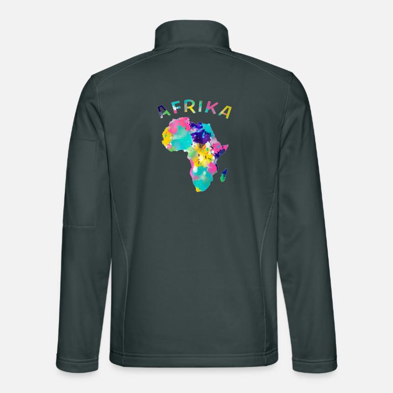 Afrika bunt Unisex Softshelljacke