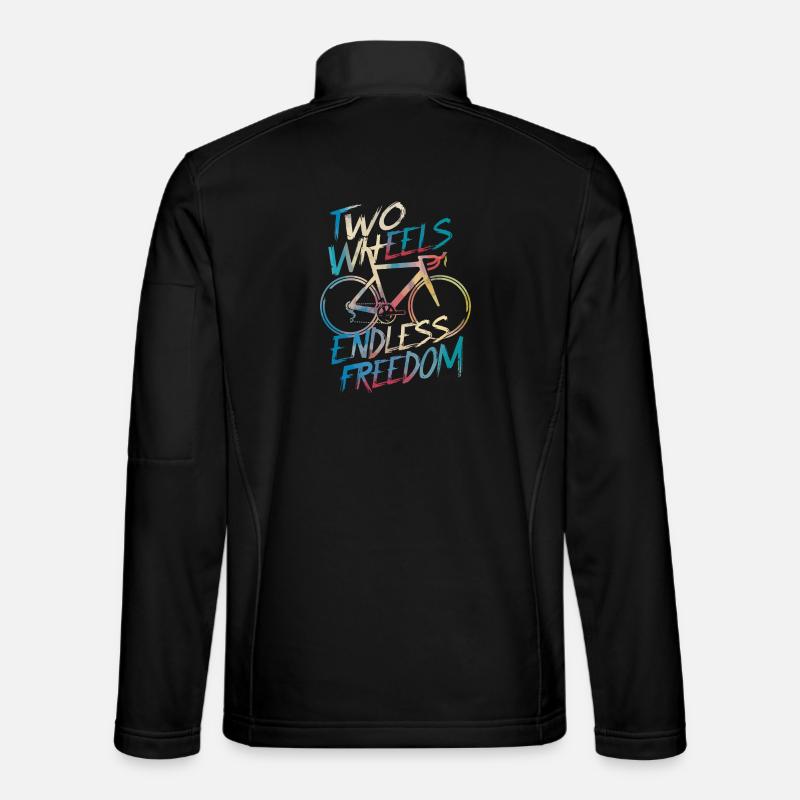 Endless Freedom Bicycle Design - Unisex Softshell Jacket - black
