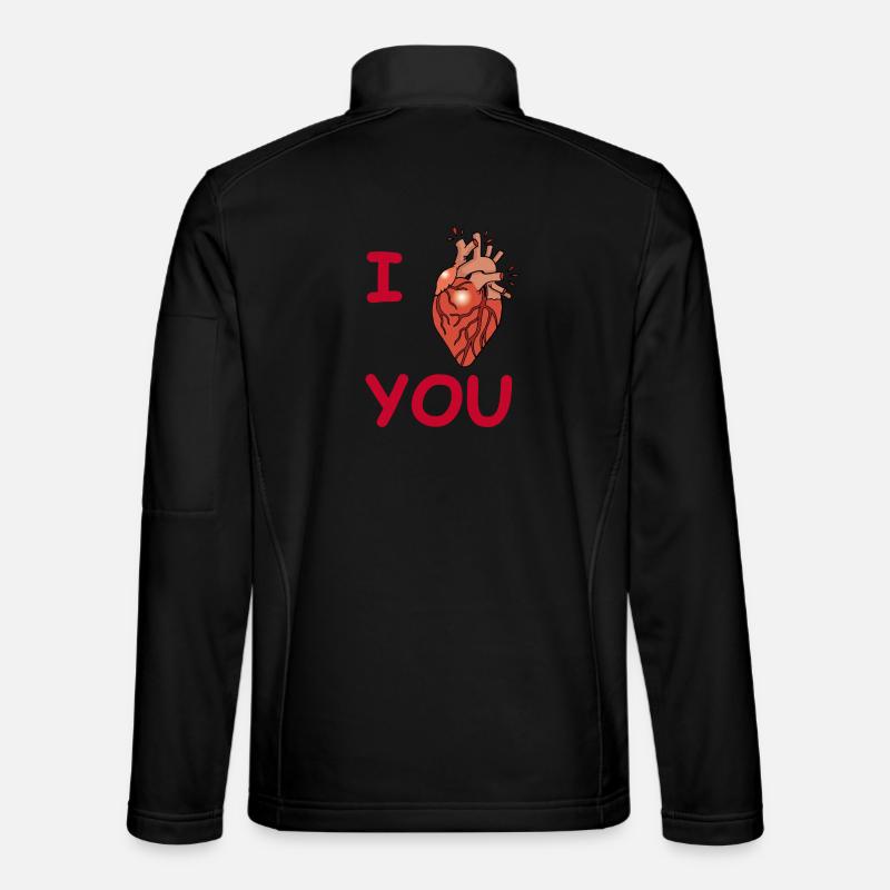 Blutrünstige Liebe (Rot) Unisex Softshelljacke