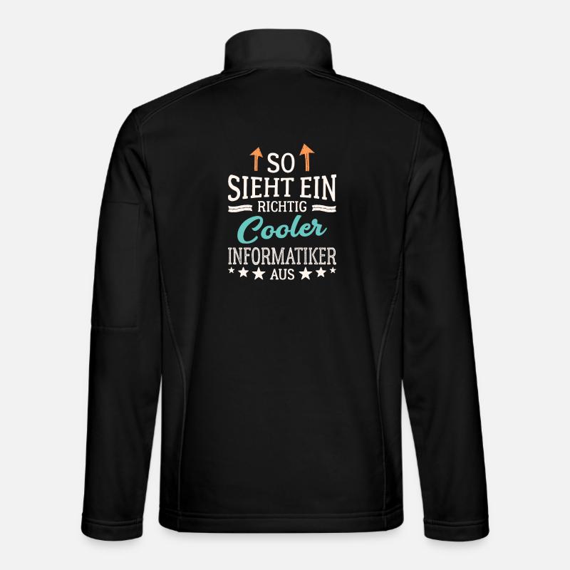 So sieht ein richtig cooler Informatiker aus Unisex Softshelljacke