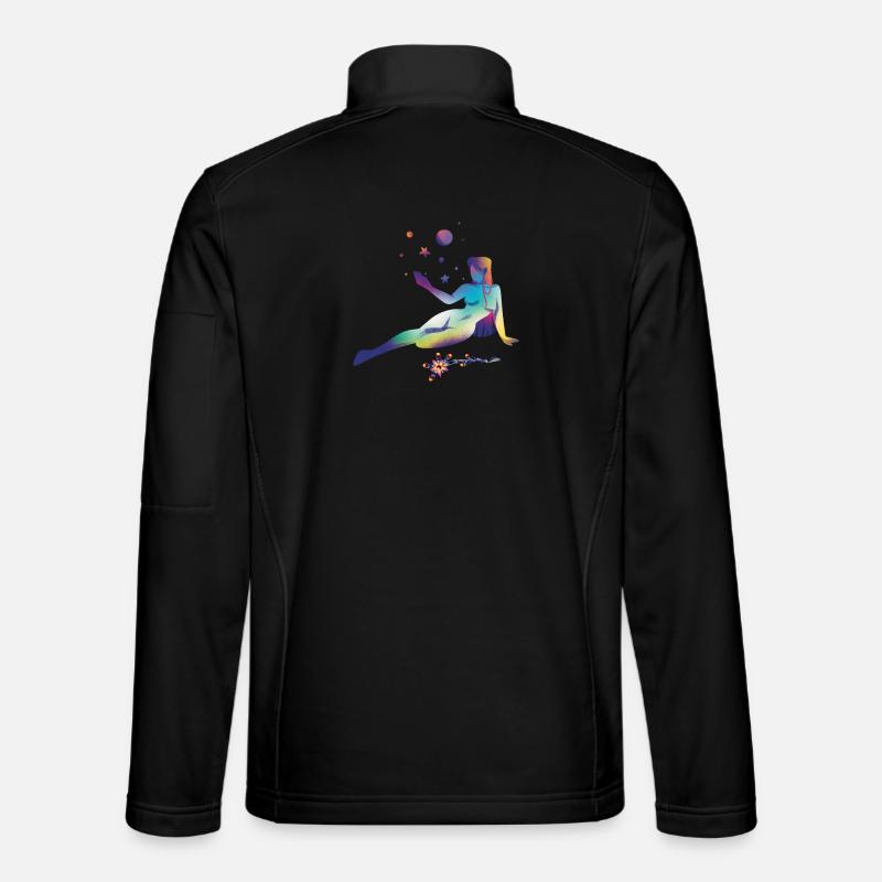 Cosmic Dreams Silhouette Unisex Softshell Jacket