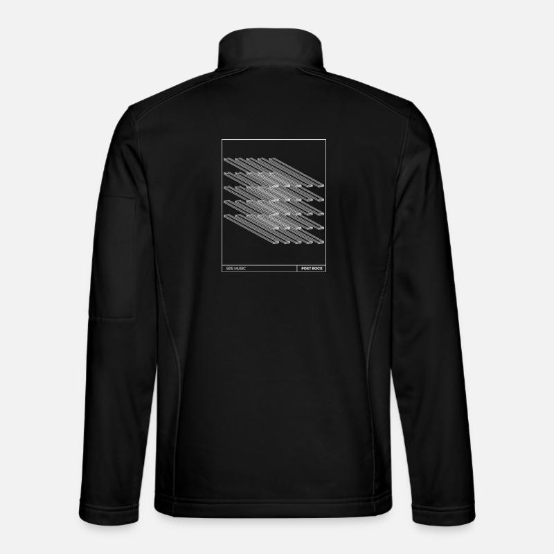 cadeau d'affiche post-rock - Veste en tissu softshell Unisexe - noir