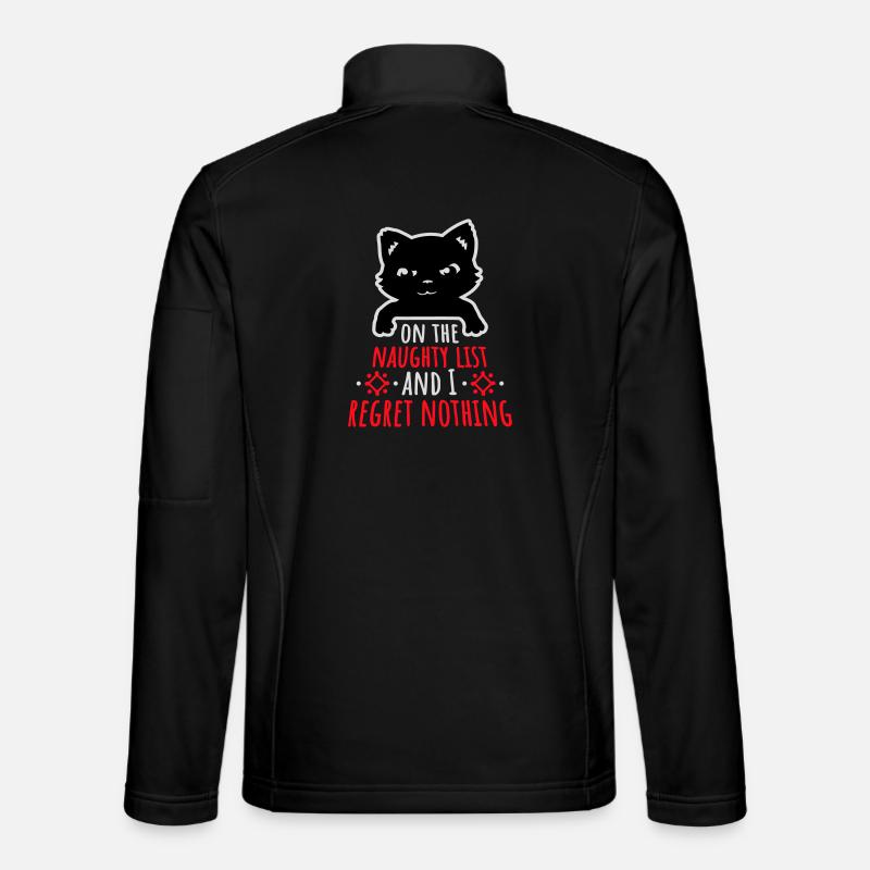 Sur la liste des vilains et ne regrette rien Böse Katze Veste en tissu softshell Unisexe