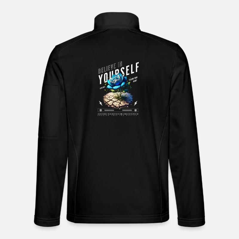 Believe in Yourself Blossom - Unisex Softshell Jacket - black