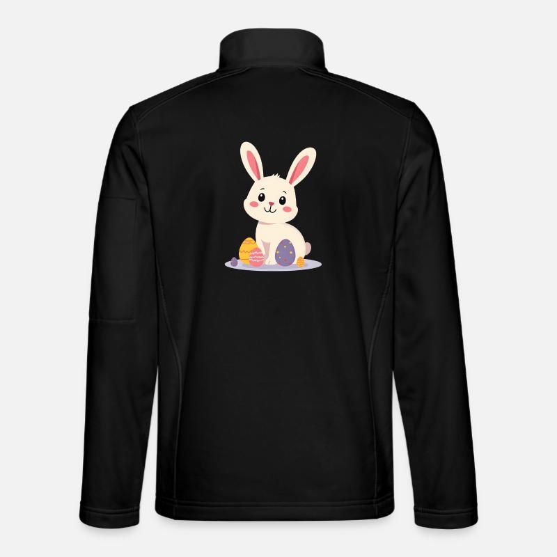 Lapin de Pâques - Veste en tissu softshell Unisexe - noir