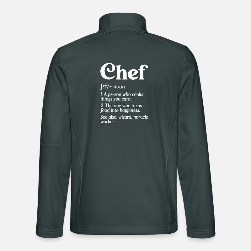 Funny Chef Definition Head Chef Baker Restaurant C Unisex Softshell Jacket