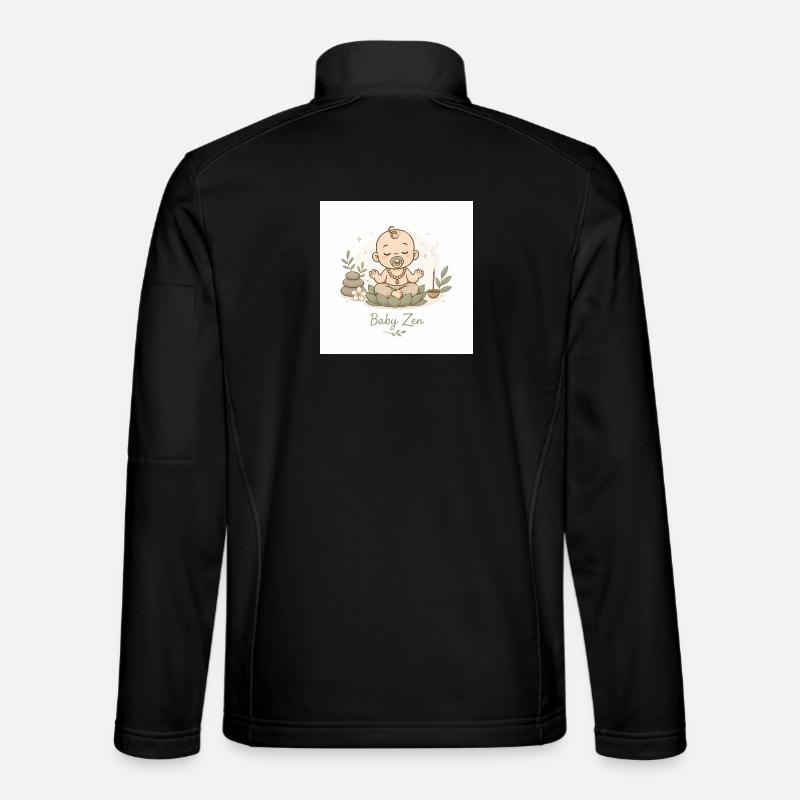 Bébé Zen Pacifique - Veste en tissu softshell Unisexe - noir