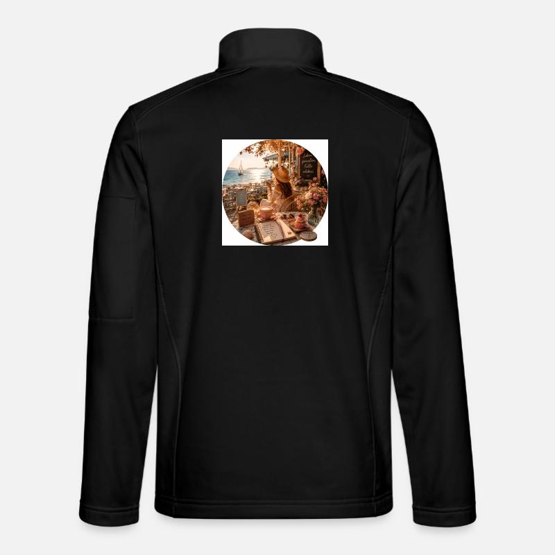 Summer Magic Beach Cafe Unisex Softshell Jacket