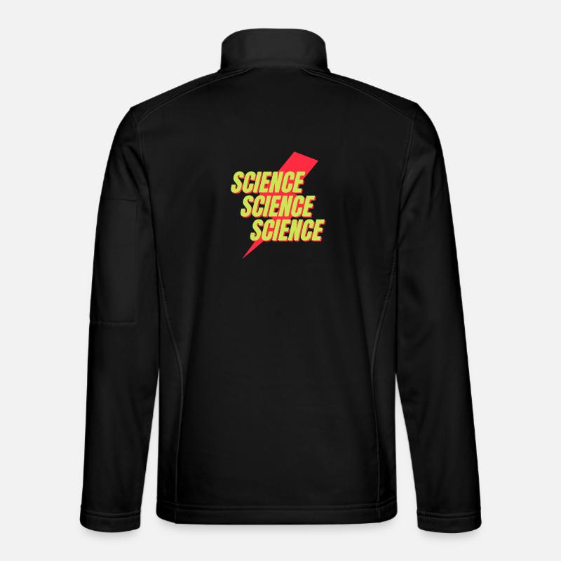 Neon-Wissenschafts-Bolzen-Design - Unisex Softshelljacke - Schwarz