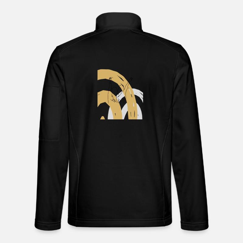 Girlfriends Friendship Friendship melawerttext - Unisex Softshell Jacket - black