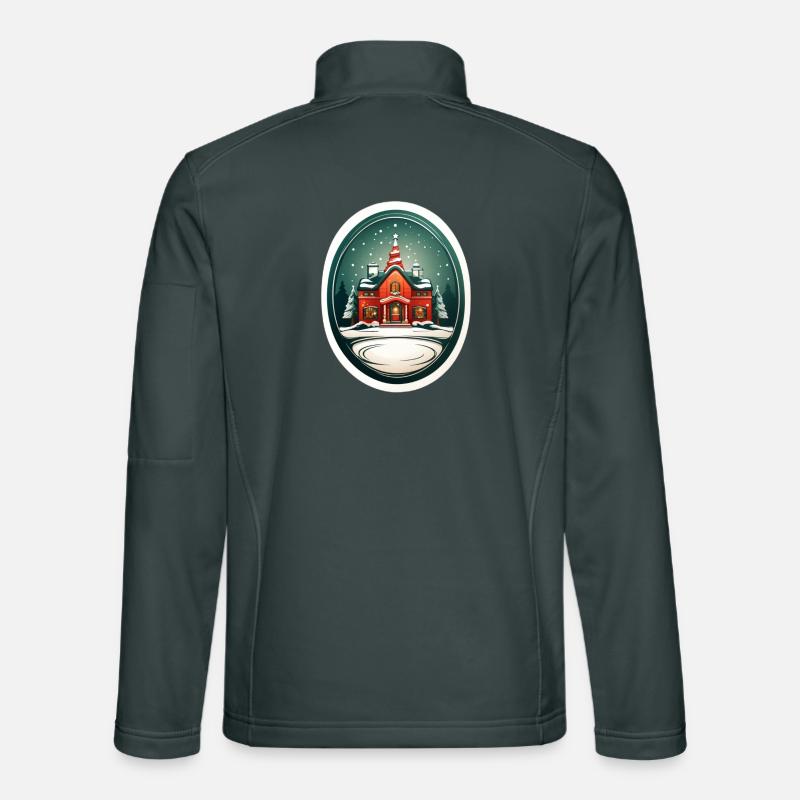 Cabane de Noël Veste en tissu softshell Unisexe