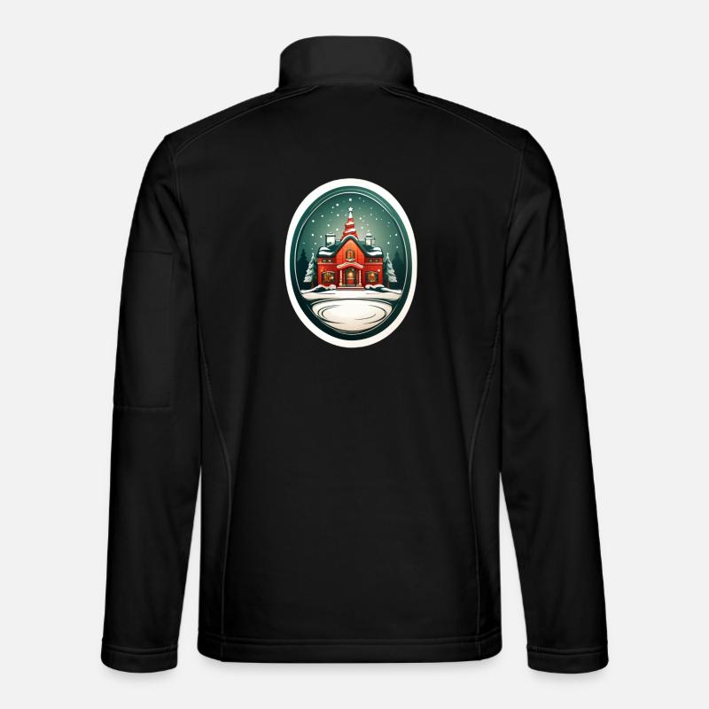 Cabane de Noël Veste en tissu softshell Unisexe