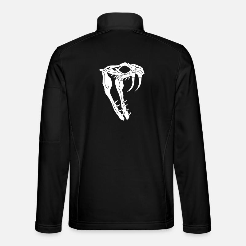 Crâne de serpent - Veste en tissu softshell Unisexe - noir