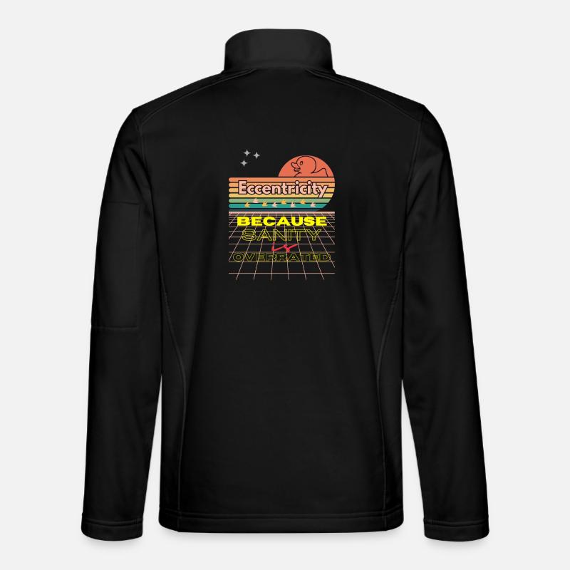 Eccentricity Neon Retro Print Unisex Softshell Jacket
