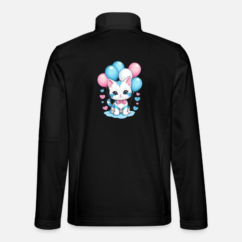 Mignon bébé chat Veste en tissu softshell Unisexe