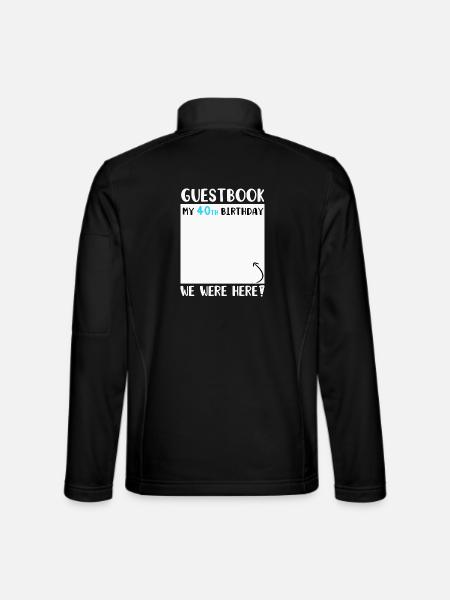 40th Birthday - Unisex Softshell Jacket - black