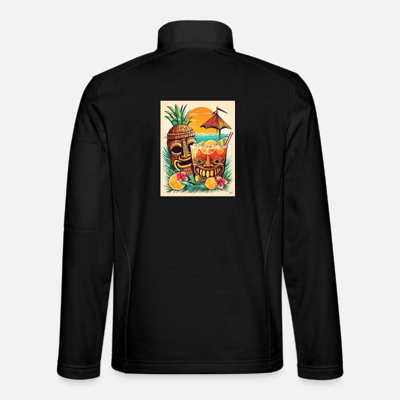 Tiki Cocktail - Unisex Softshell Jacket - black