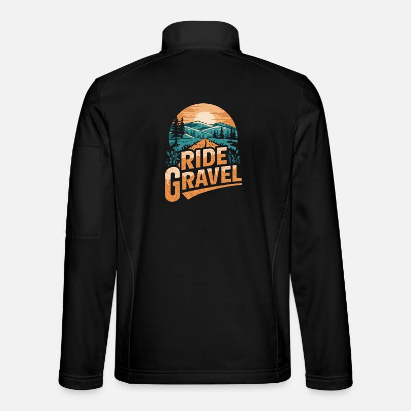 Ride Gravel Adventure - Unisex Softshell Jacket - black
