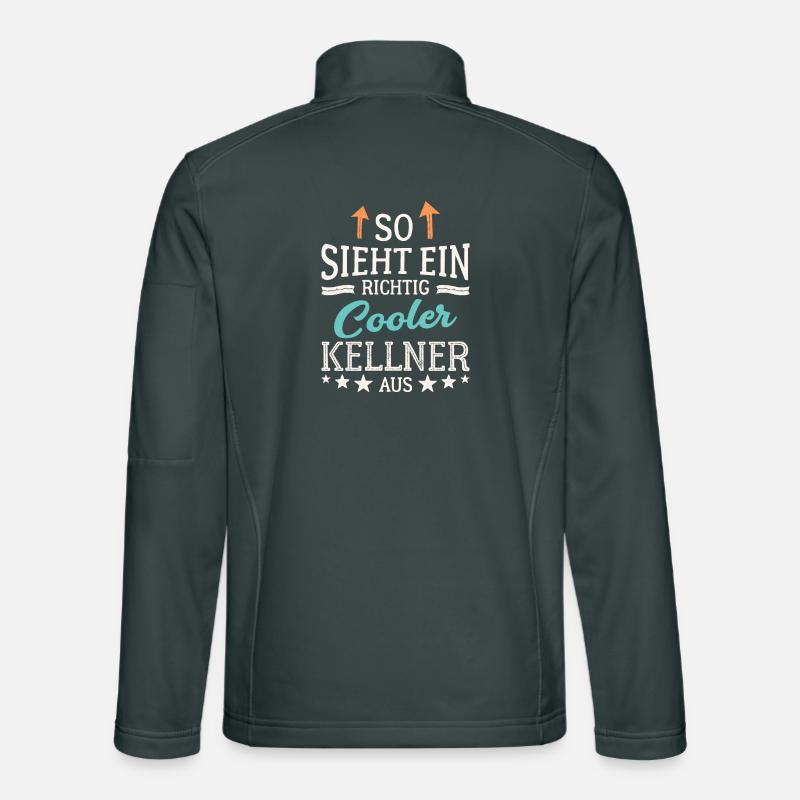 So sieht ein richtig cooler Kellner aus Bedienung Unisex Softshelljacke