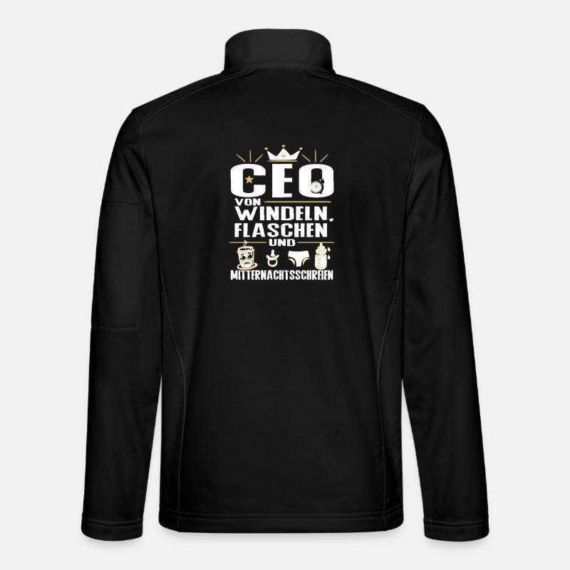 CEO von Windeln Flaschen Eltern Humor Design Unisex Softshelljacke