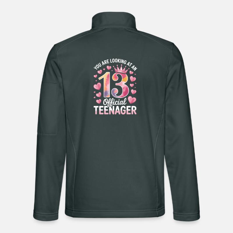 Cadeau d'anniversaire pour adolescent de 13 ans Veste en tissu softshell Unisexe