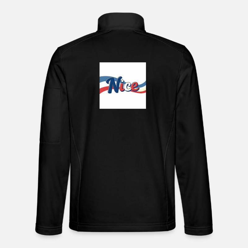 Joli souvenir à Nice - Veste en tissu softshell Unisexe - noir